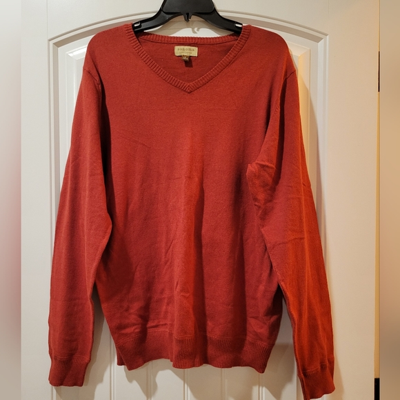 Sonoma V Neck Cotton Pullover Sweater L - Picture 3 of 7